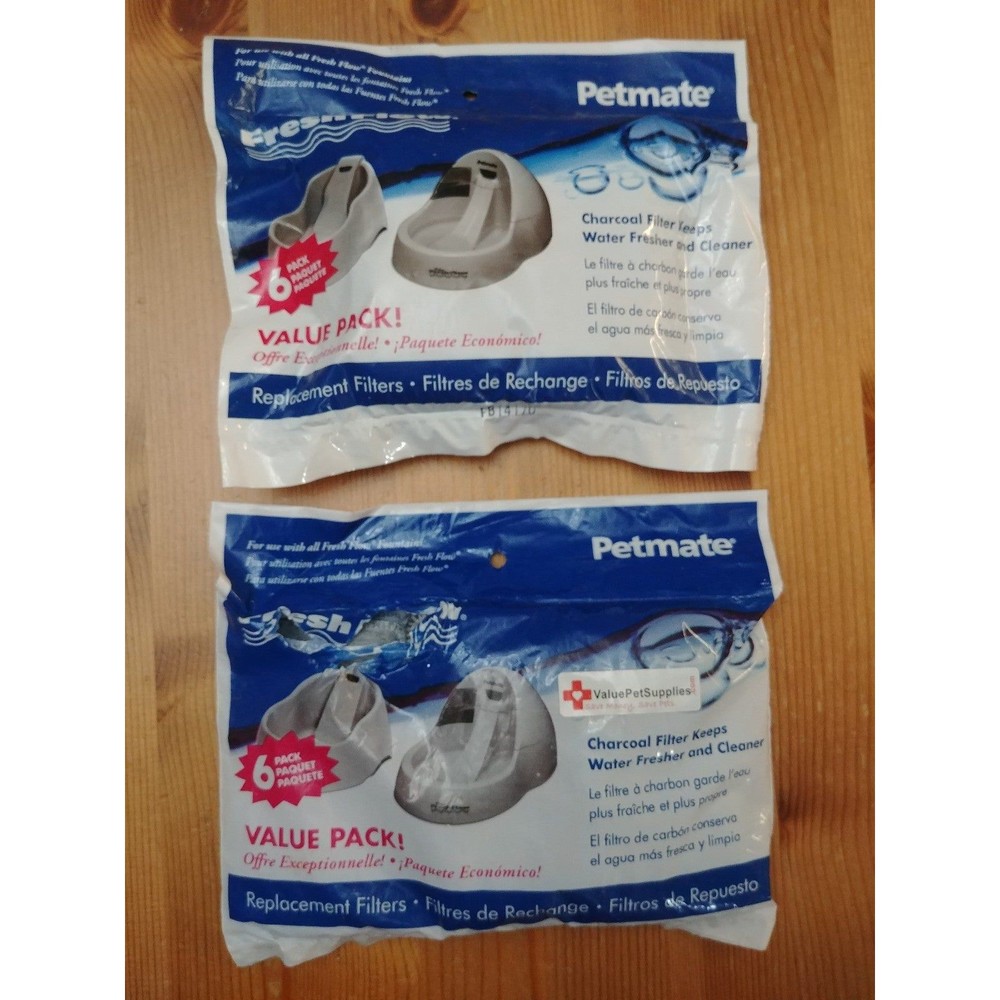 Petmate Fresh Flow Replacement Charcoal Water Filter Value Packs